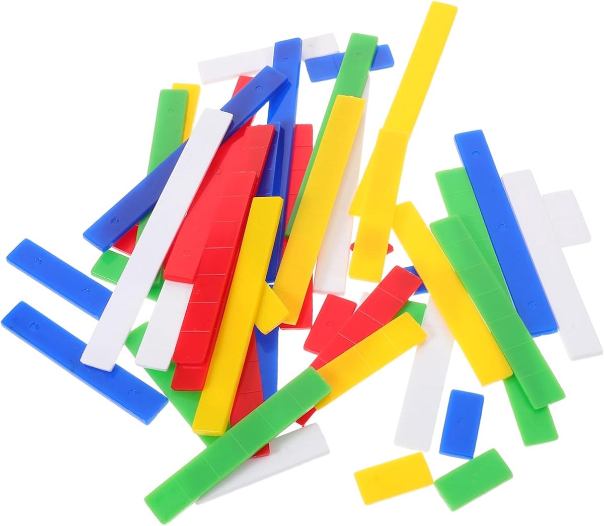 Rekenliniaal Set - Telblokjes Kleuters - Vroeg Wiskunde Leren - Montessori Educatie - 10 x 1 cm - Multicolor