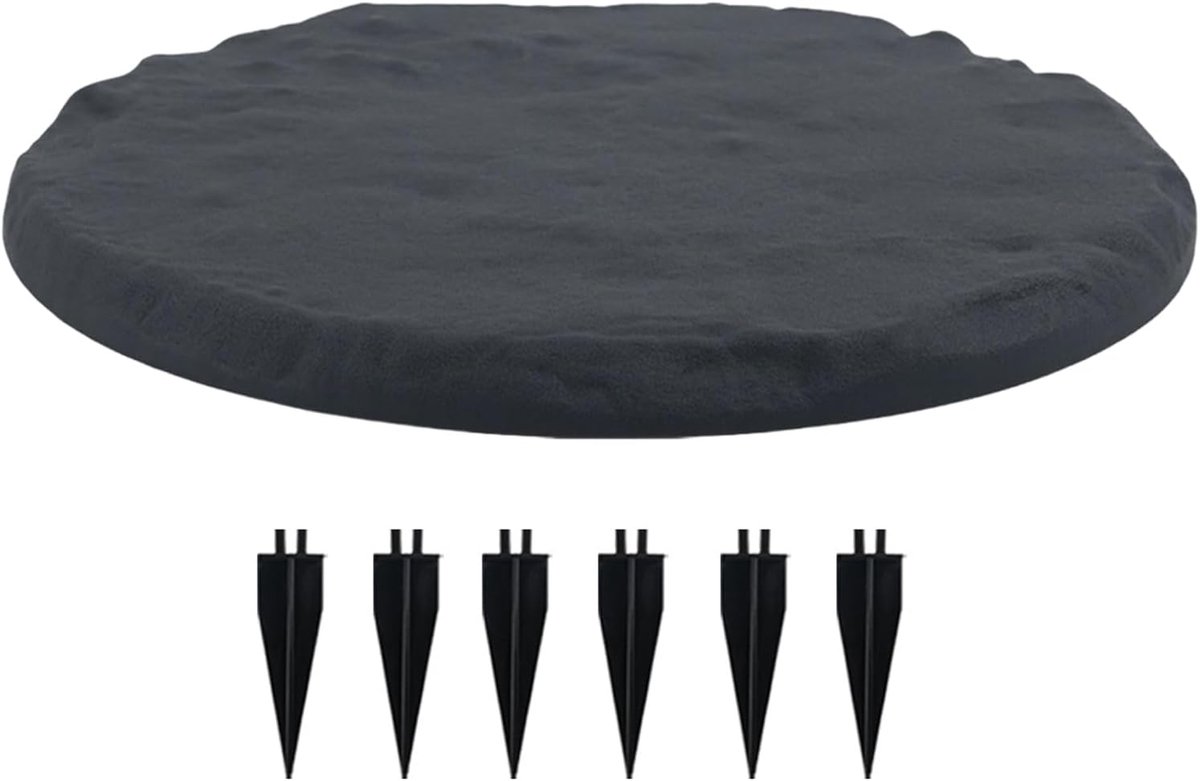 Tuintegels - Decoratieve stenen - Pad aanleggen - Antislip haringen - 39 x 40 cm - Grijs