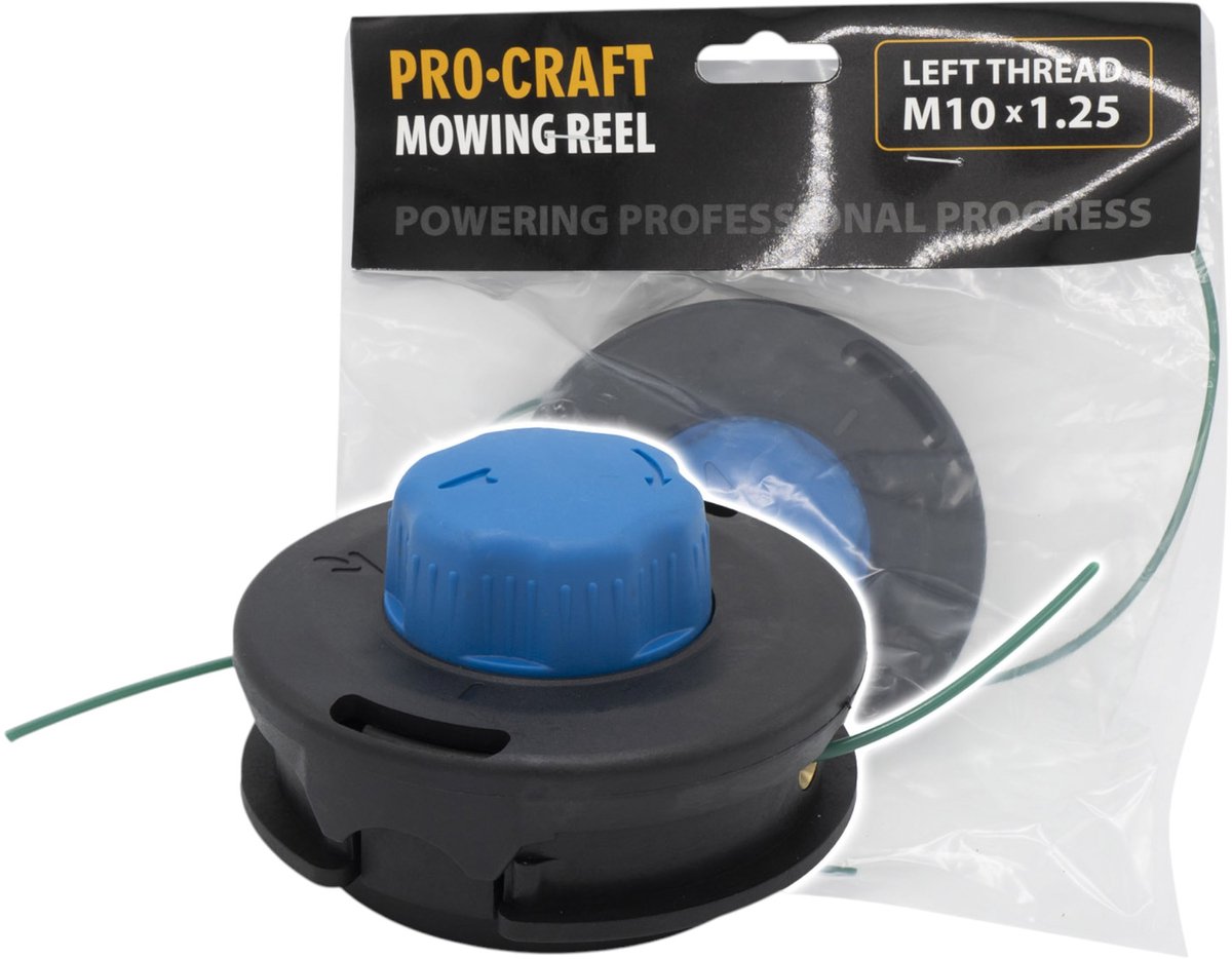 Procraft MR-9 draadkop kunststof basis 2,4 mm x 2,5 m M10 x 1,25