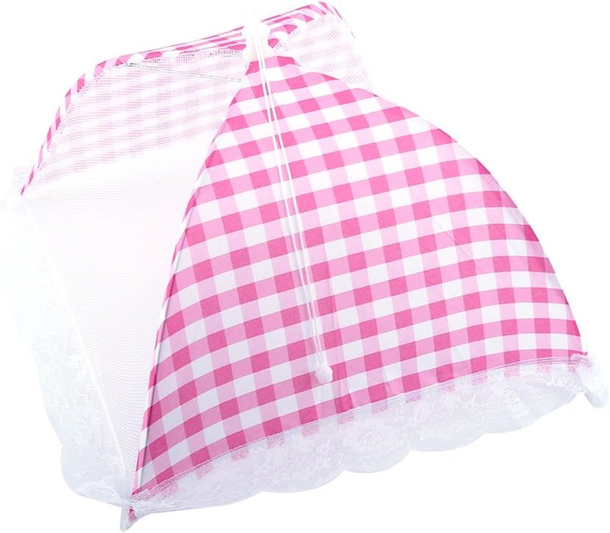 Voedsel Covers - Tafeltenten Voedsel - Buiten Eten Beschermen - Opvouwbaar Mesh Ontwerp - 32 x 31 cm - Roze Blauw