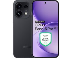 OPPO Reno16 Pro 5G 12+512GB Zwart - Extra Garantie