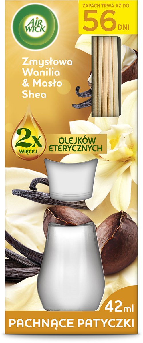 Air Wick Aromatische Stokjes - Sensuele Vanille & Shea Boter - 42ml
