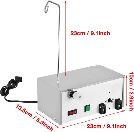 Automatische Spoelopwinder - Hoge Snelheid Machine - Spoelen Wind - Automatische Uitschakeling - 23 cm - Wit — afbeelding 4