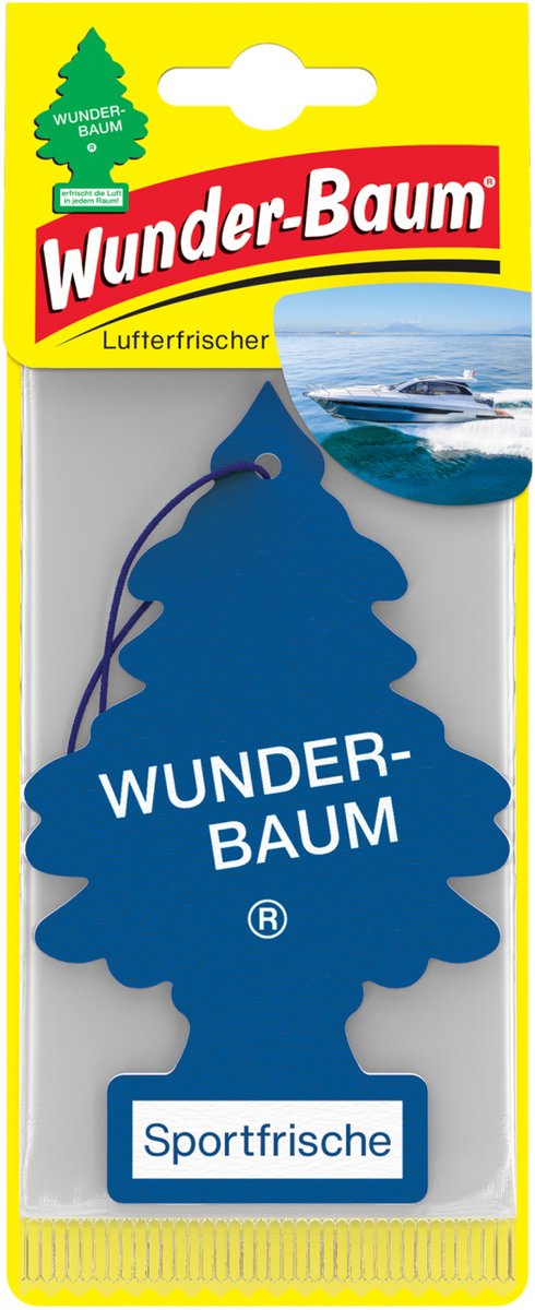 Wonderboom Sport - luchtverfrisser voor auto - blauw - 7612720201846