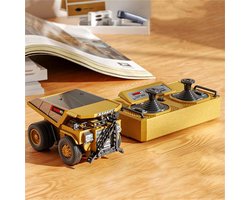 Mini RC Kiepwagen 1:64 – Dump Truck Bouwvoertuig – 2.4G Radiografisch Bestuurbaar via App & Afstandsbediening – LED & Geluid – RTR Model