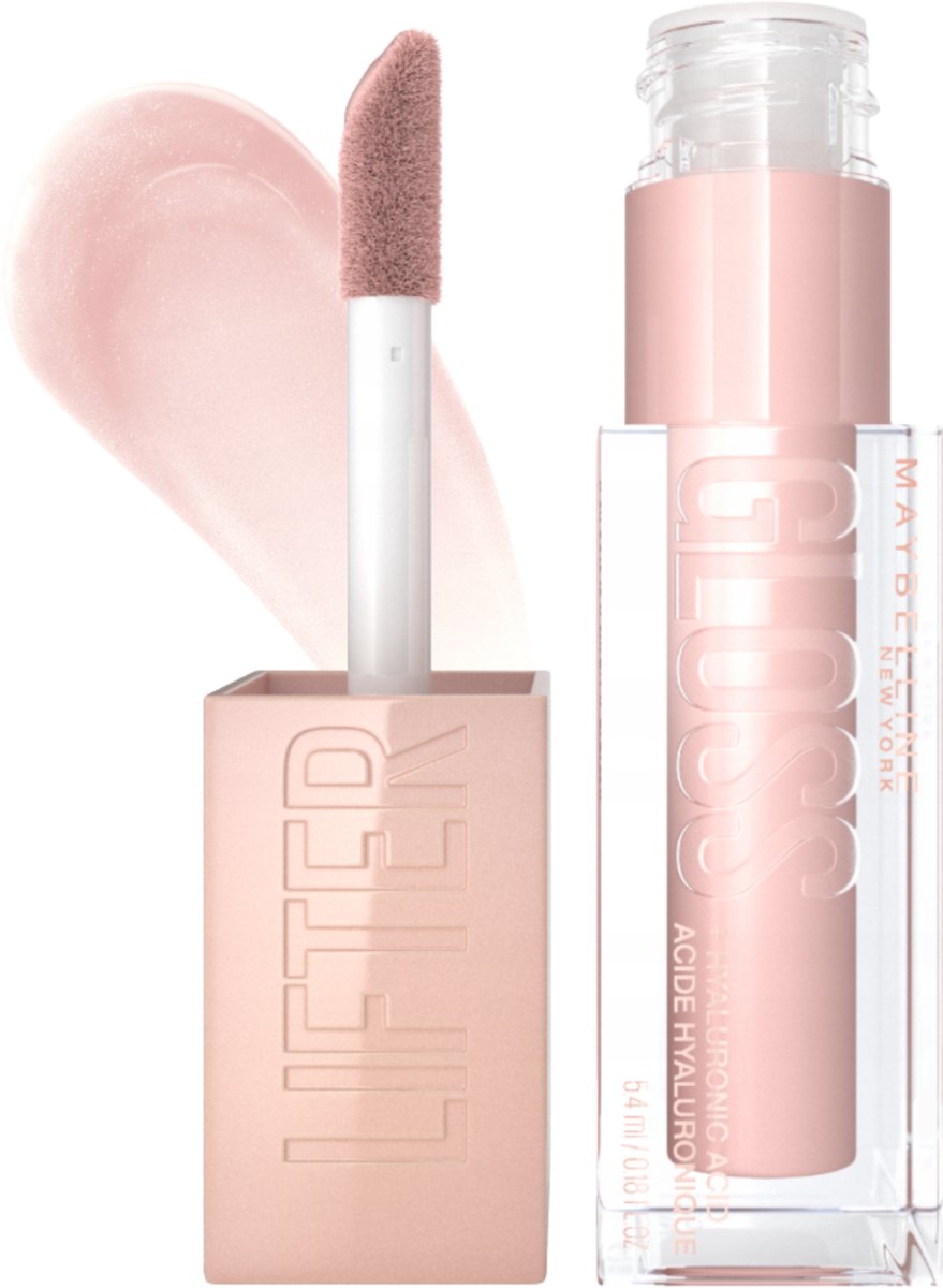 Maybelline New York - Lifter Gloss Lipgloss - 2 Ice - Glanzende Lipgloss - Verrijkt met hyaluronzuur - 5,4 ml — cadeau in Verzorging - foto 7