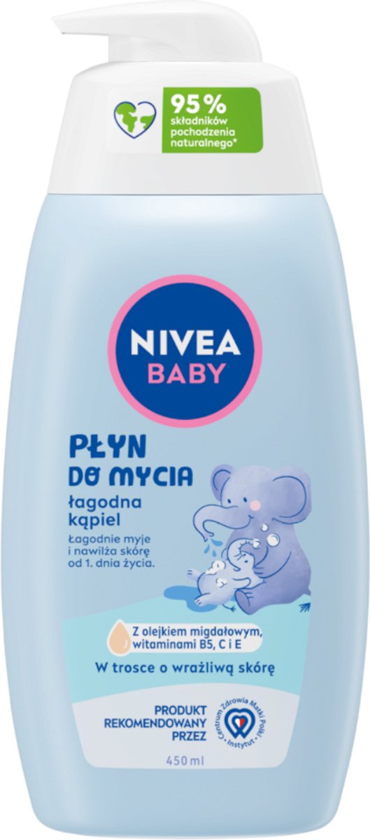 NIVEA BABY ŁAGODNA PIANKA DO KAPIELI 450ML