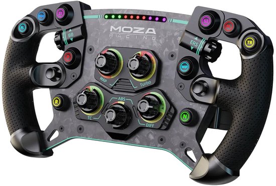 MOZA R12 V2 + GS V2P + SR-P2 Sim Racing Bundle - Direct Drive 12Nm Stuur, GT Racing Wheel en Load Cell Pedalen - PC van Moza — afbeelding 4