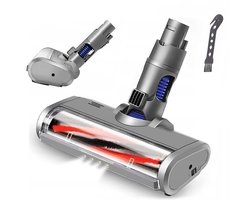 Fluff met zwanenhals – Gemotoriseerde borstelkop voor stofzuigers – Compatibel met Dyson V6/DC58/DC59/DC61/DC62 – LED-gemotoriseerde stofzuigerborstelkop – Geschikt voor harde vloeren en tapijt – Duurzame accessoires – Draadloos en draagbaar