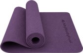 MyBodyFuel Yoga Mat - 6 mm - 183x63 cm - Paars - Duurzaam TPE - Anti-Slip Fitnessmat