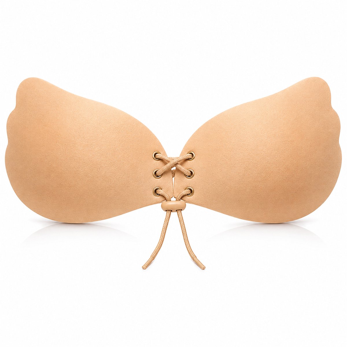 Plak BH Push Up Cup A – Zelfklevende BH – Strapless BH – Onzichtbare Beha – Herbruikbare Plak Beha – BH Zonder Bandjes – Beige