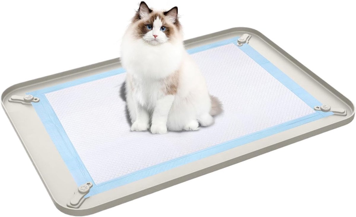 Hondentoilet Binnen - Puppy Trainingsmat - Zindelijkheidstraining - Waterdichte Bodem - 40x30 cm - Wit