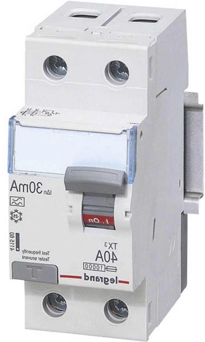 Aardlekschakelaar - FI Schakelaar - Elektrische Veiligheid - 2P 30MA - 10.8 x 8.6 x 4.2 cm - Grijs