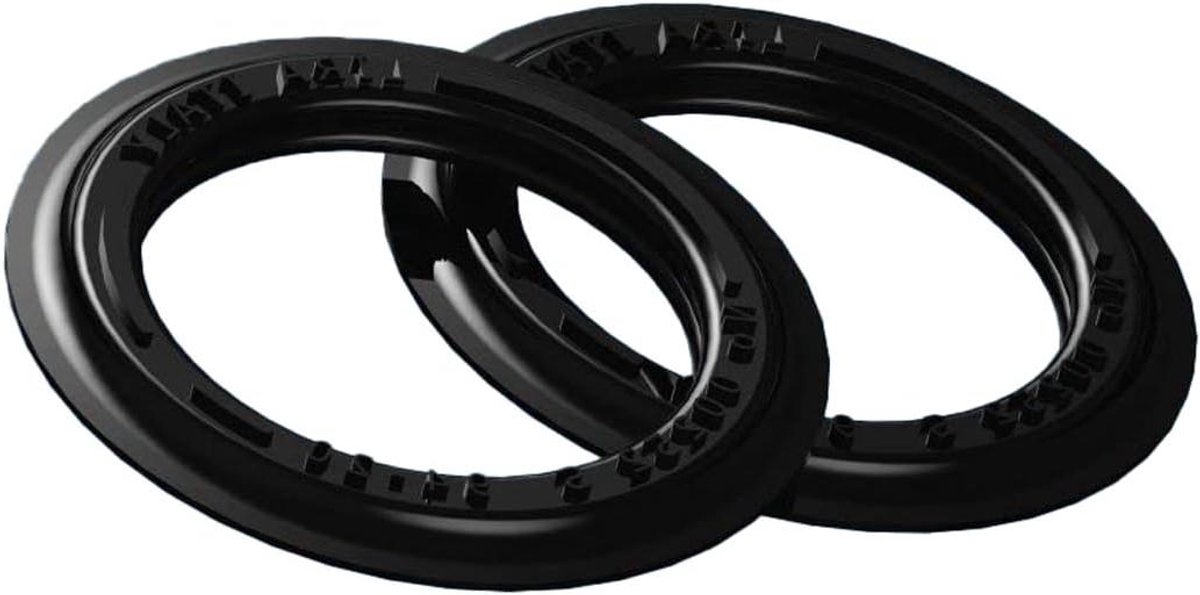 Vervangende Afdichtingen - Rubberen Ring - Afsluitdoppen - Standaard Model - 2 stuks - Zwart