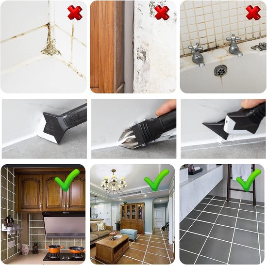 Professionele 5-in-1 Kit voor Verwijderen en Gladmaken van Kitvoegen — afbeelding 2