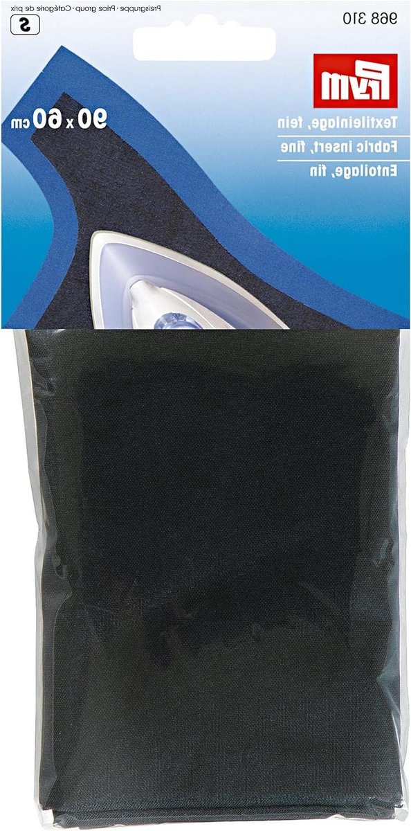 Textielinleg Strijkbaar - Vlieseline Stabilisator - Kleding Verstevigen - Voor Donkere Stoffen - 90 x 60 cm - Zwart