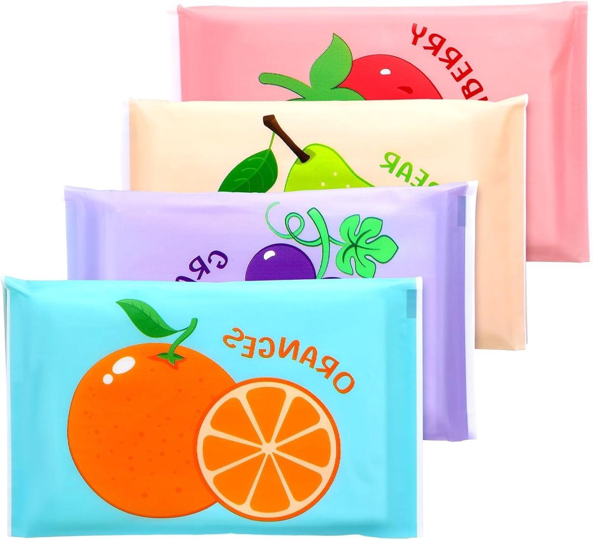 Zakdoekjes Reisformaat - Mini Tissues Pocket Tissues - Voor Onderweg - 3-Laags Zacht - 100 Stuks - Fruitprints