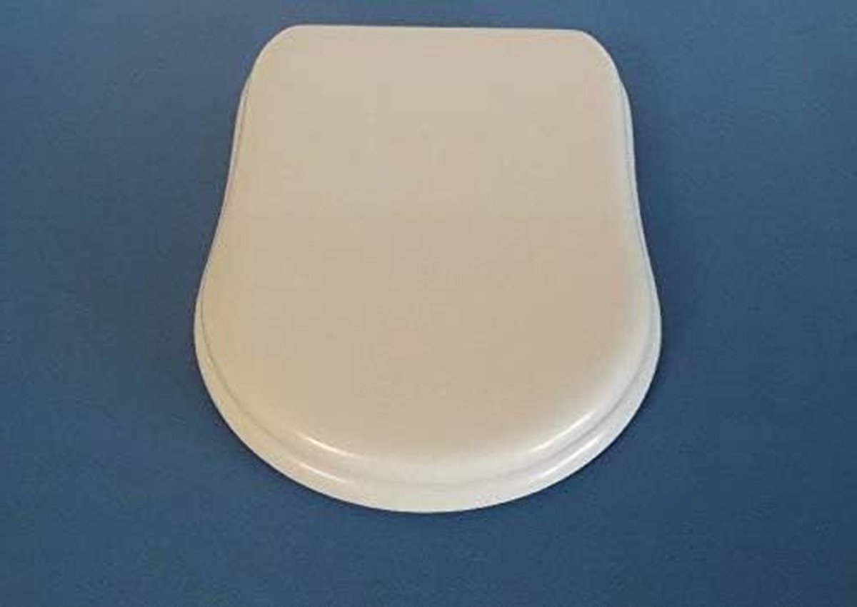 Toiletbril Hout - WC-bril Zitting - Badkamer Vernieuwen - Gecoat Polyester - Ovaal - Wit