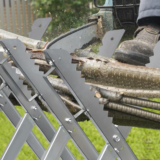 Inklapbare Houten Zaagbok van Metaal voor Zagen en Kloven - Max. 150 kg van Merkloos	 — afbeelding 4