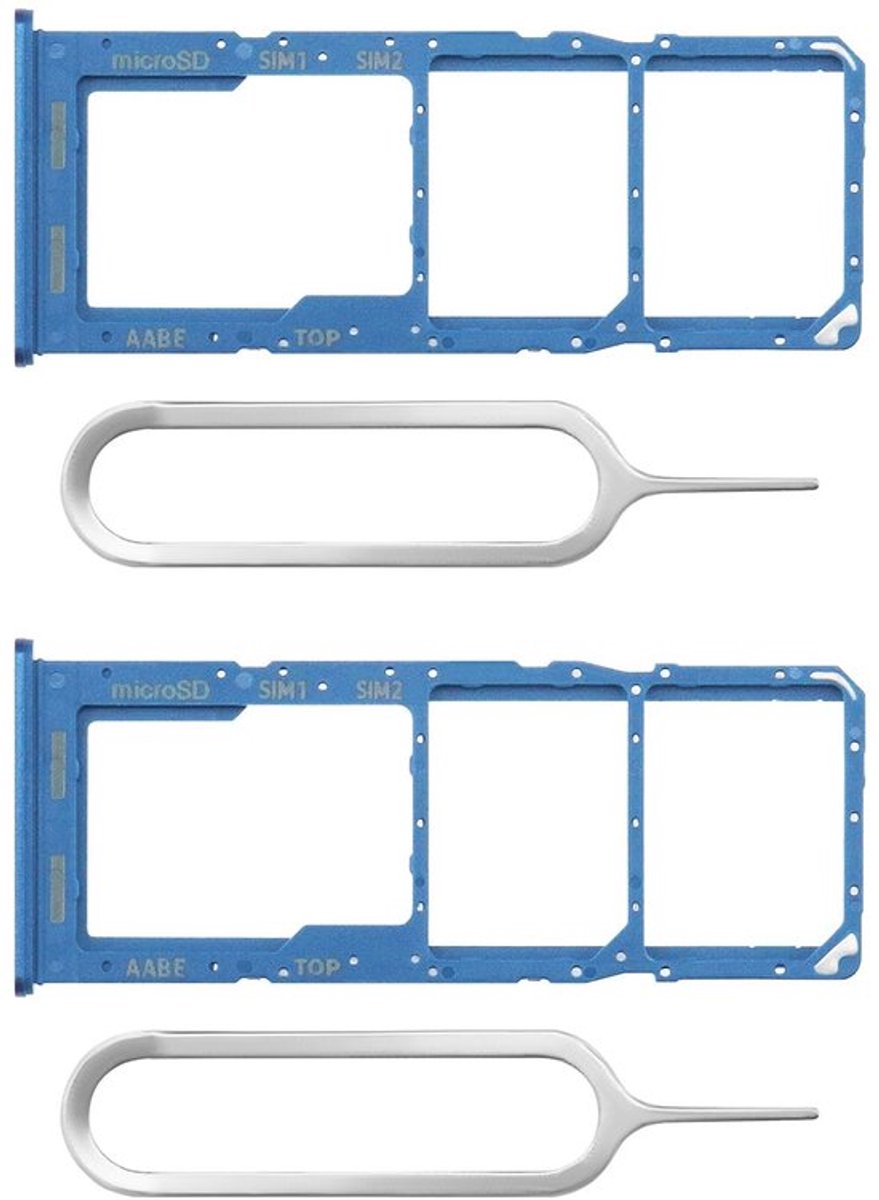 VT Goods - Dual SIM-kaartsleuf - Vervangende houder - Blauw - Micro