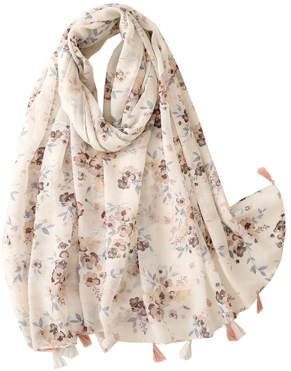 damessjaal zwarte sjaals met grote bloemenprint, oversized dekensjaal, herfstsjaal, wintersjaal, XXL, oversized franjes, poncho, cadeaus voor vrouwen, 52