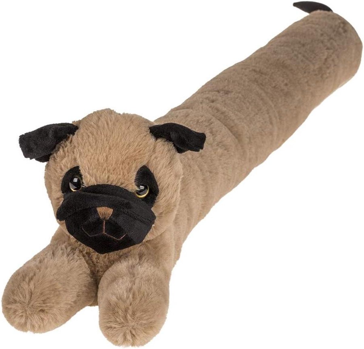 Tochtstopper Hond - Deurstopper - Tocht Buitenhouden - Zachte Pluche Vulling - 88x13 cm - Grijs