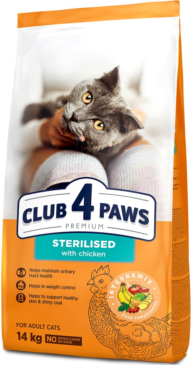 Club 4 Paws Club 4 Paws premium droogvoer met kalkoen - adult sterilised cats 14 kg