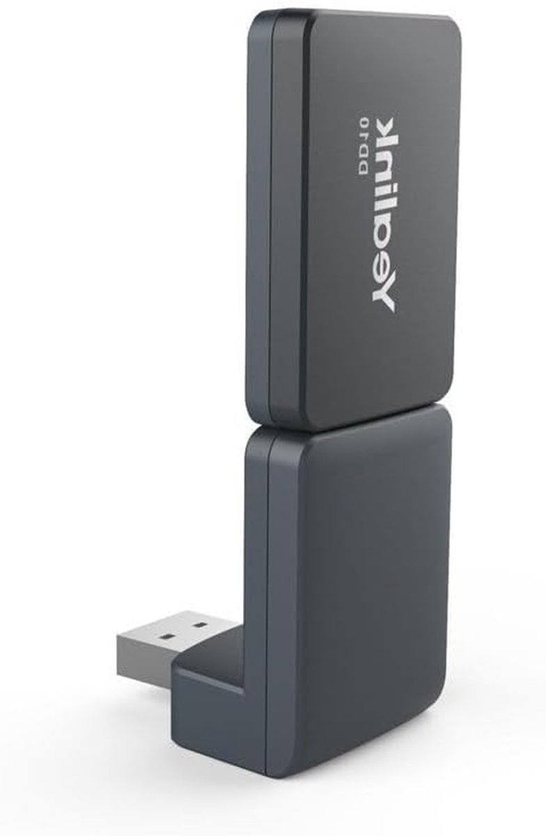 DECT USB Dongle - Draadloze Module - Telefoon Connectiviteit - Breidt Bereik Uit - 10x10x10 cm - Zwart