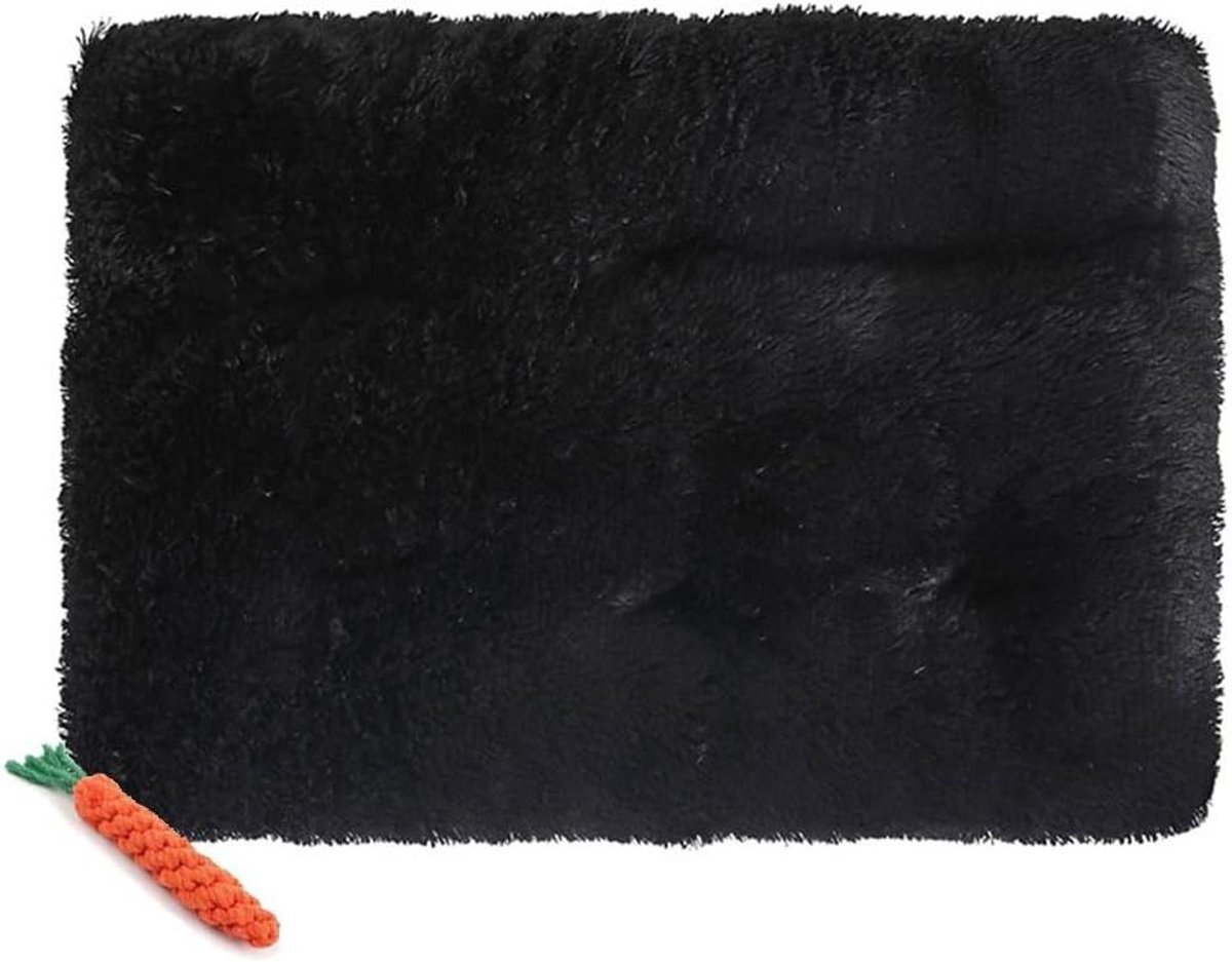 Huisdier Mand - Huisdier deken - Comfortabel slapen - Zacht en wasbaar - 95x65cm - Zwart