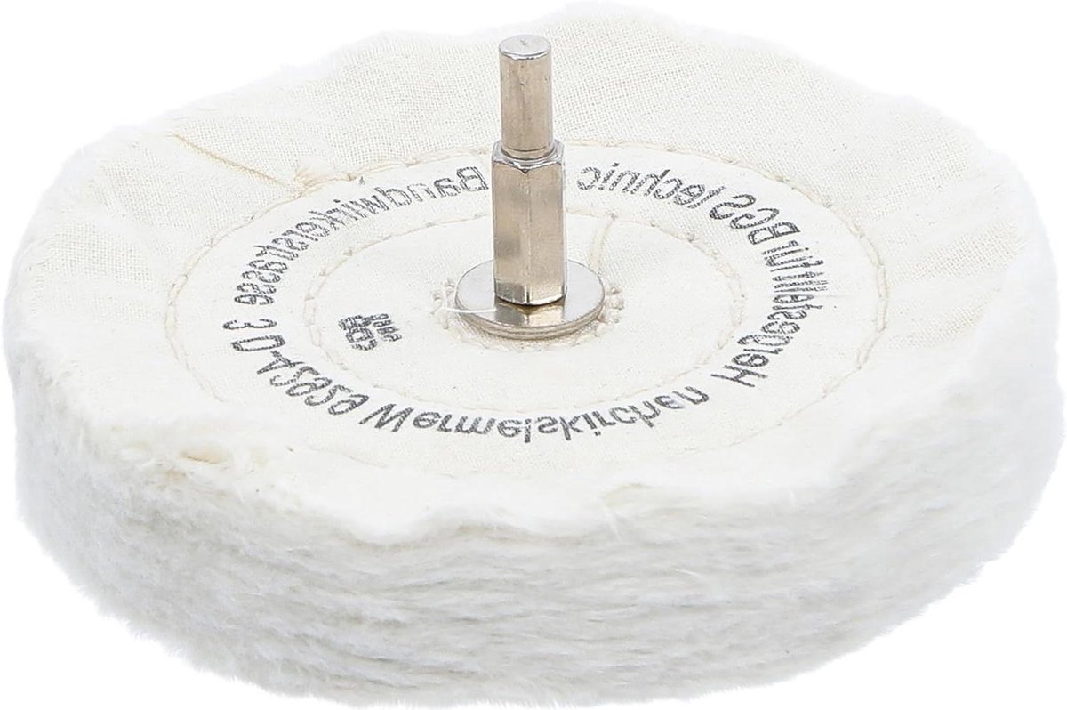 Polijstschijf met spandoorn - Schuurschijf metaal - Metaal polijsten - Meerlaagse schijf - 125 x 22 mm - Metaal
