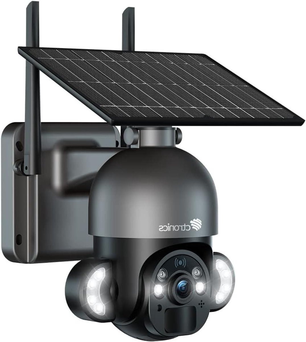 Bewakingscamera Buiten - Draadloze Camera - Huis Beveiligen - Zonne-energie Werking - 4 MP Kleur Nachtzicht - Wit