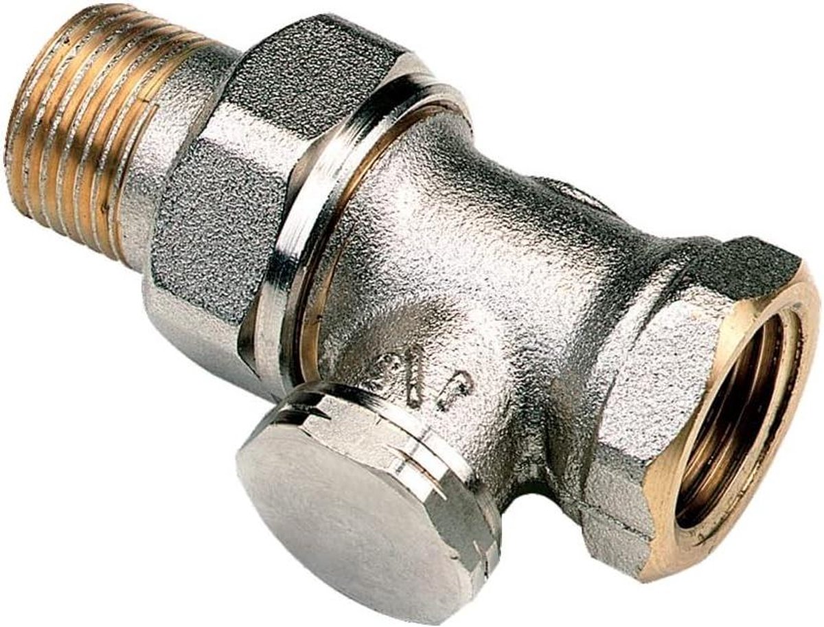 Verstelbare Tee - Leidingskoppeling - Radiator Isolatie - Lekvrije Afsluiting - 6.7 x 4.4 cm - Zilver