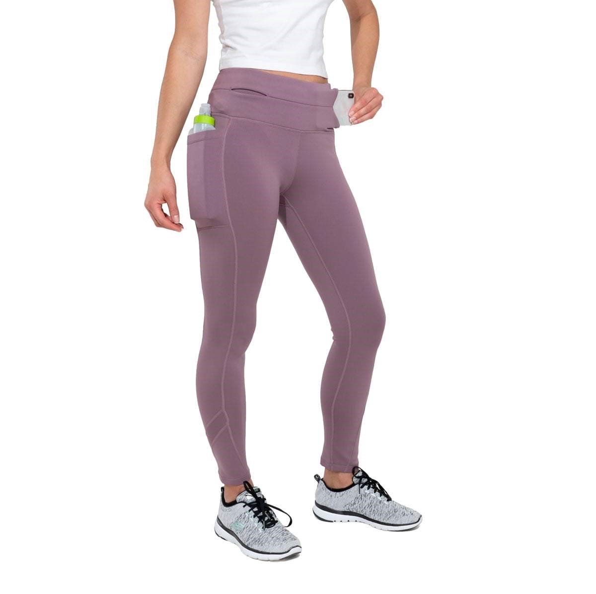 Flipbelt Legging Lilac - Hardloop Legging voor Telefoon - Sportlegging dames - Sportbroek dames - Lilac -XS