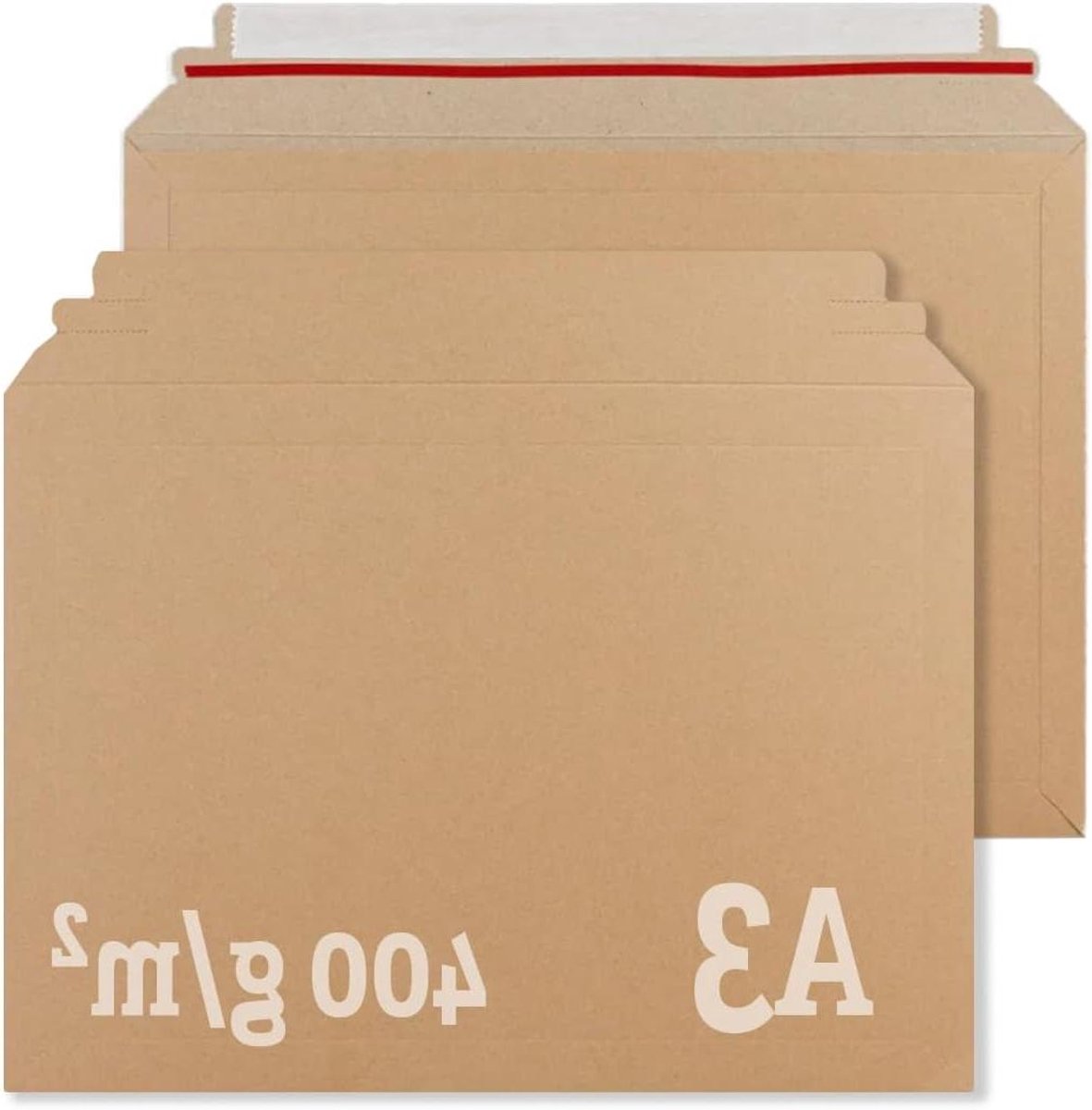 Verzenddozen - Kartonnen enveloppen - Documenten verzenden - Stevig hard karton - A3 310x455mm - Bruin