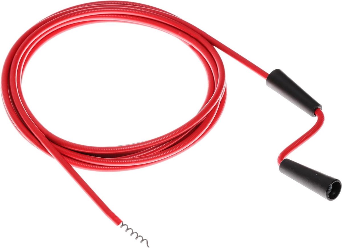 Reinigingsspiraal - Afvoer Ontstopper - Afvoer Reinigen - Flexibele Staalveer - 1.5 meter - Rood