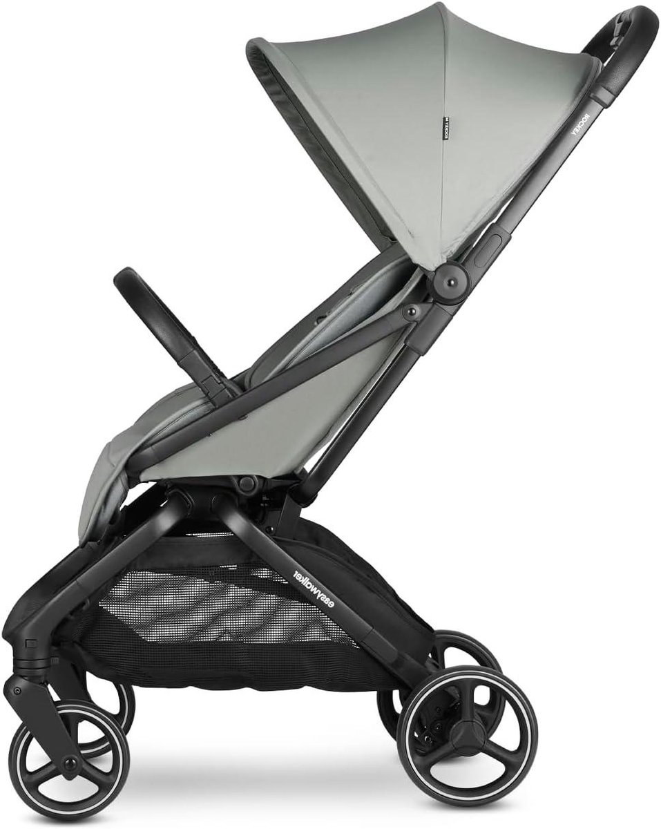 Stadsbuggy Rockey M - Kinderwagen Lichtgewicht - Compact Reizen - Automatisch Opvouwbaar - 22 kg - Fresh Green