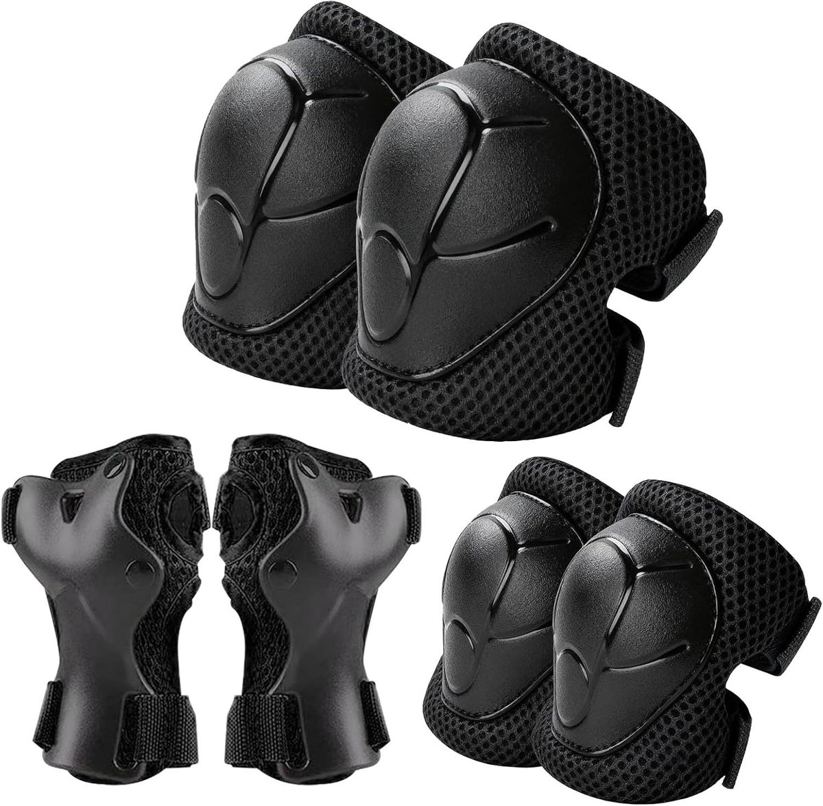 Kinderen Beschermset - Sportbescherming Set - Buiten Spelen - 6-Delige Set - 3-8 Jaar - Blauw