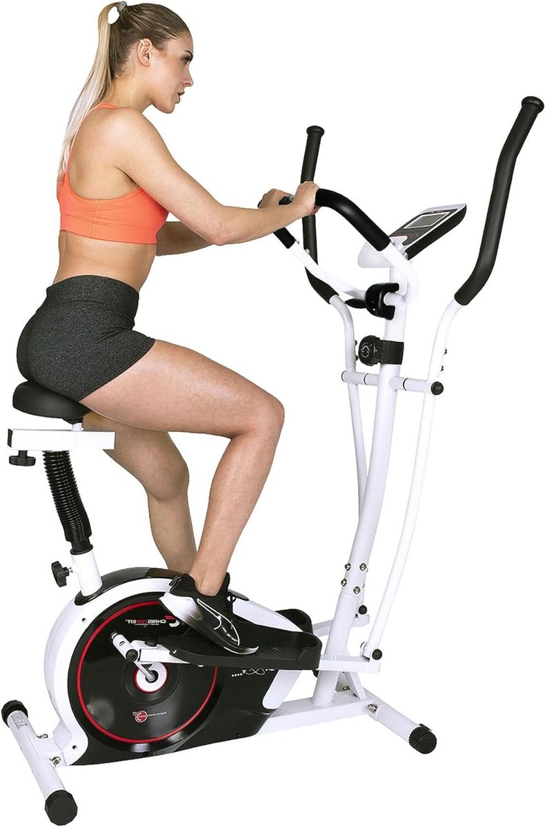 Crosstrainer met Zitting - Hometrainer Combinatie - Full Body Training - 2-in-1 Apparaat