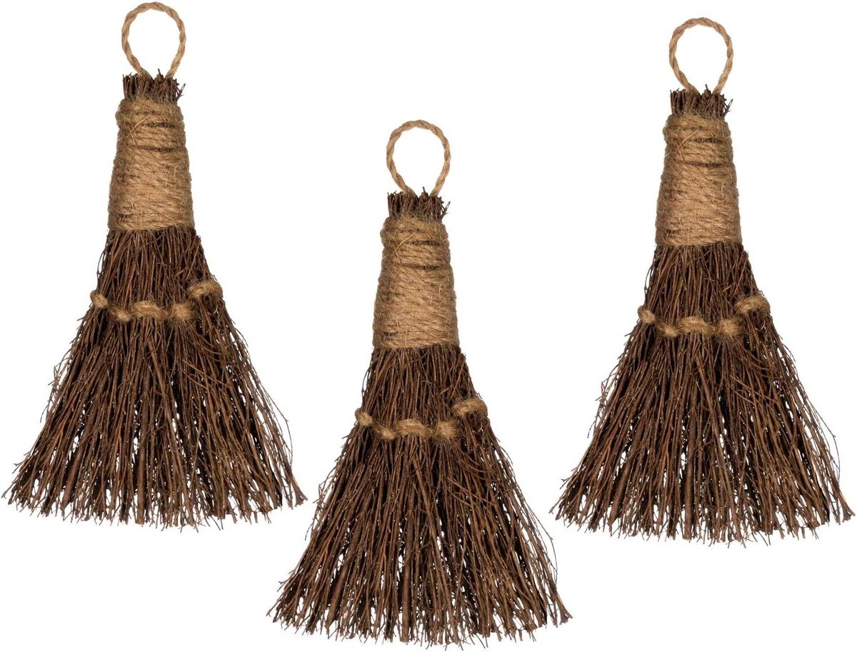 Mini Kaneel Brooms - Decoratieve Bezems - Huis Decoratie - Duurzame Geur - 3 stuks - Bruin