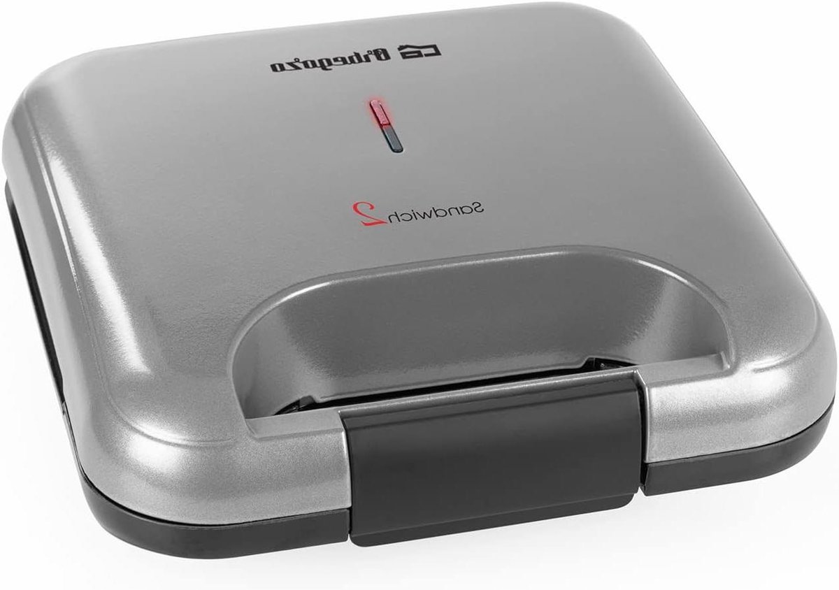 Sandwichmaker - Tosti-ijzer - Snel Lunchen - Antiaanbaklaag - 23 x 219 x 85 cm - Zwart