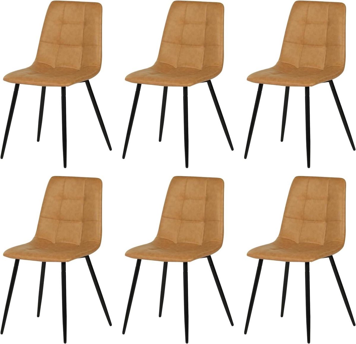Eetkamerstoelen Set - Keukenstoelen Stoelen - Comfortabel Zitten - Verstevigd Onderstel -