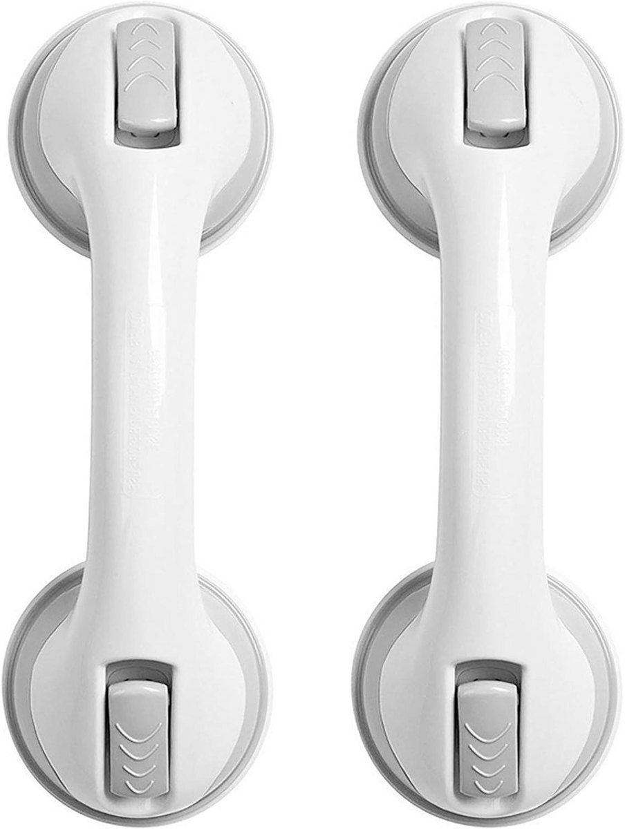 Veiligheidshandgrepen - Douchegreep Zuignap - Veiligheid Thuis - Zonder Boren - 30 cm - Wit