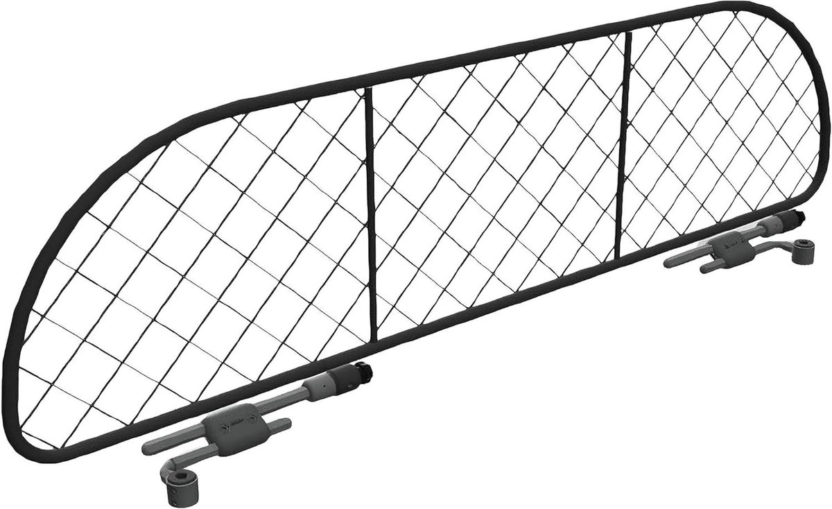 Hondenrek Auto - Hondenafscheiding Net - Veilig Transport - Gepatenteerd Systeem - 121 cm - Zwart