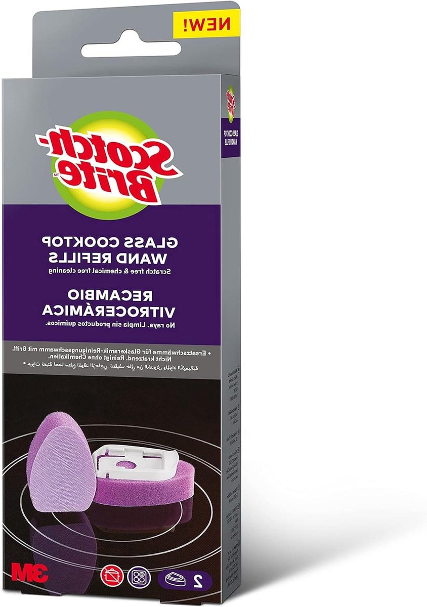 Kookplaat Borstels - Schraap Pads - Aanrecht Reinigen - Krasvrij Schoonmaken - 6 Stuks - Grijs