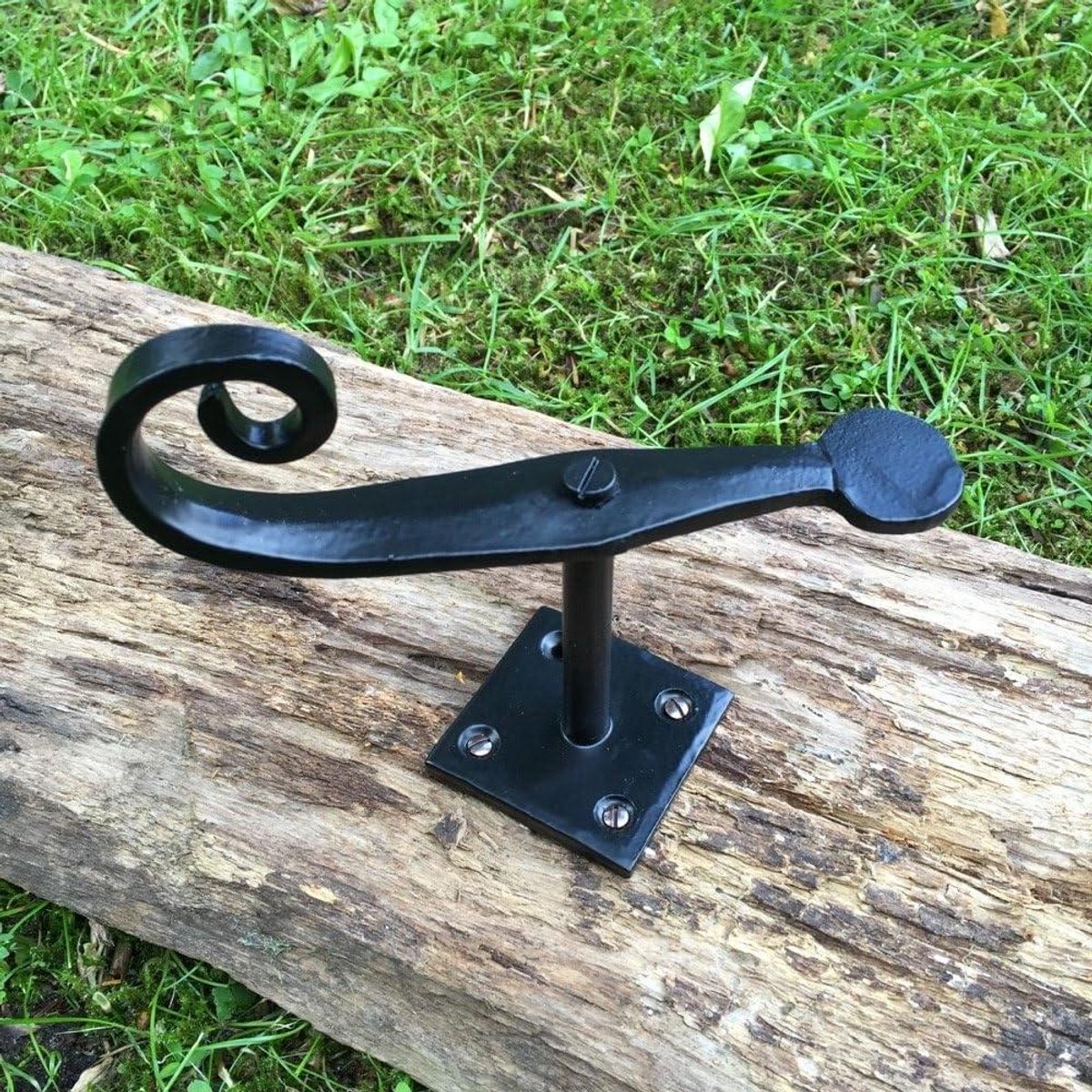 Raamgreep - Windvanger - Historisch Interieur - Antiek Design - 15 cm - Zwart