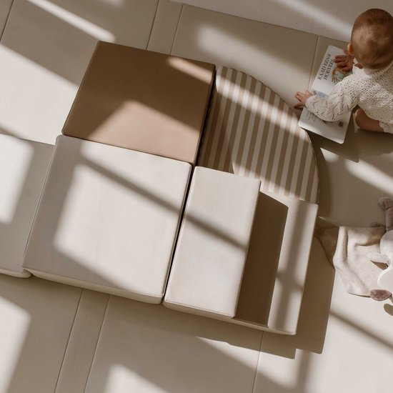 HENVAE® Baby Foam Blokken 5-delige Speelset - Glijbaan - Baby - Baby Speelgoed 6 maanden - Zachte blokken Baby - Montessori Speelgoed - Speelgoed 1 jaar - Educatief Speelgoed - Stapelblokken - Sensorisch Speelgoed - Speelblokken - Klimblokken Baby van Merkloos — afbeelding 2