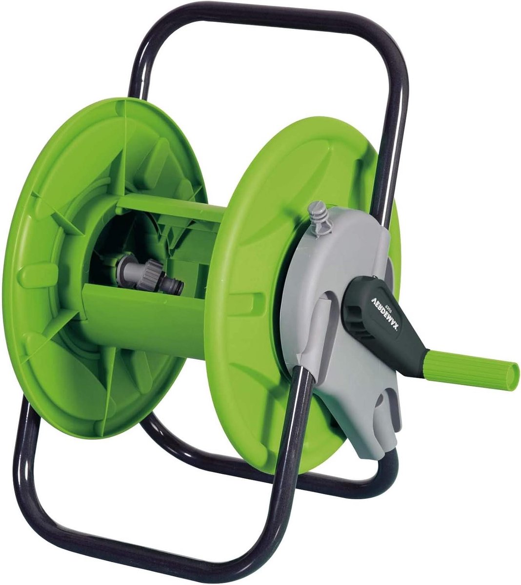 Slanghaspel - Waterslanghouder - Tuinonderhoud - Lange handgreep - 40 meter capaciteit - Zwart