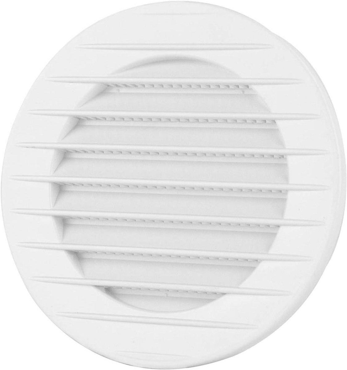 Ventilatierooster - Afvoerlucht rooster - Luchtcirculatie verbeteren - Geïntegreerd insectenrooster - Ø 90 mm - Wit