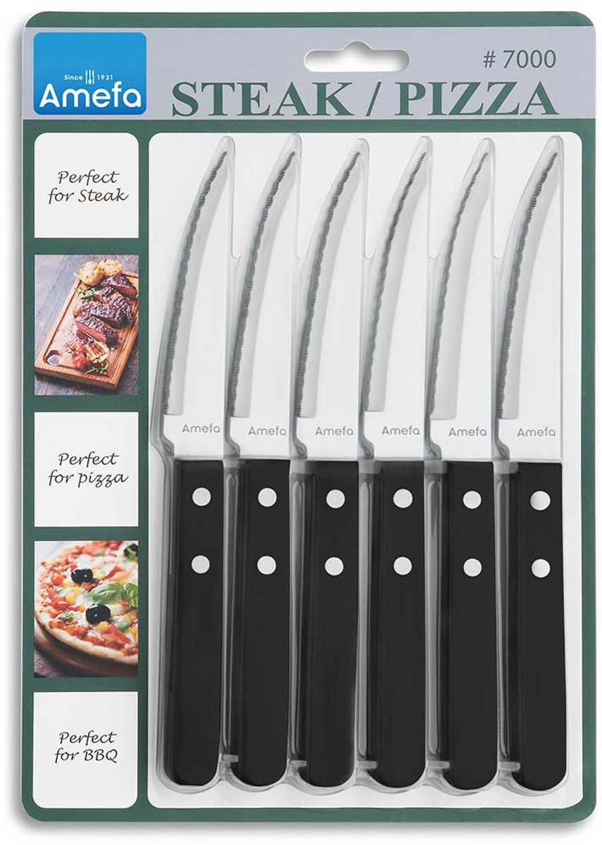 Amefa Pizza/Steak Messenset 6-delig
