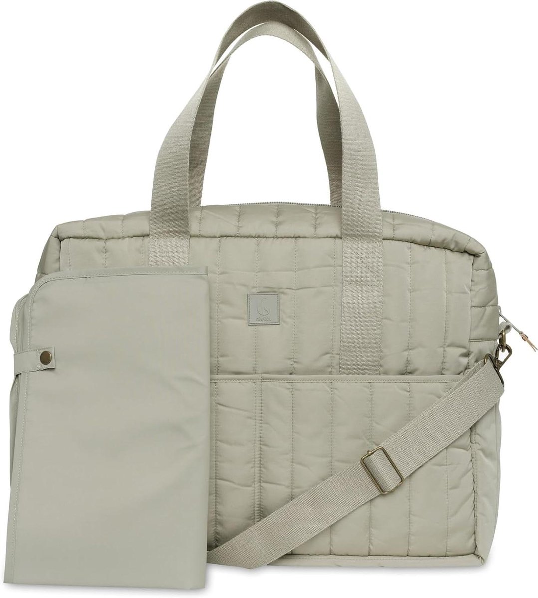 Mommertas - Baby tas - Baby verzorging - Waterafstotend - 42 x 30 x 13 cm - Olijfgroen